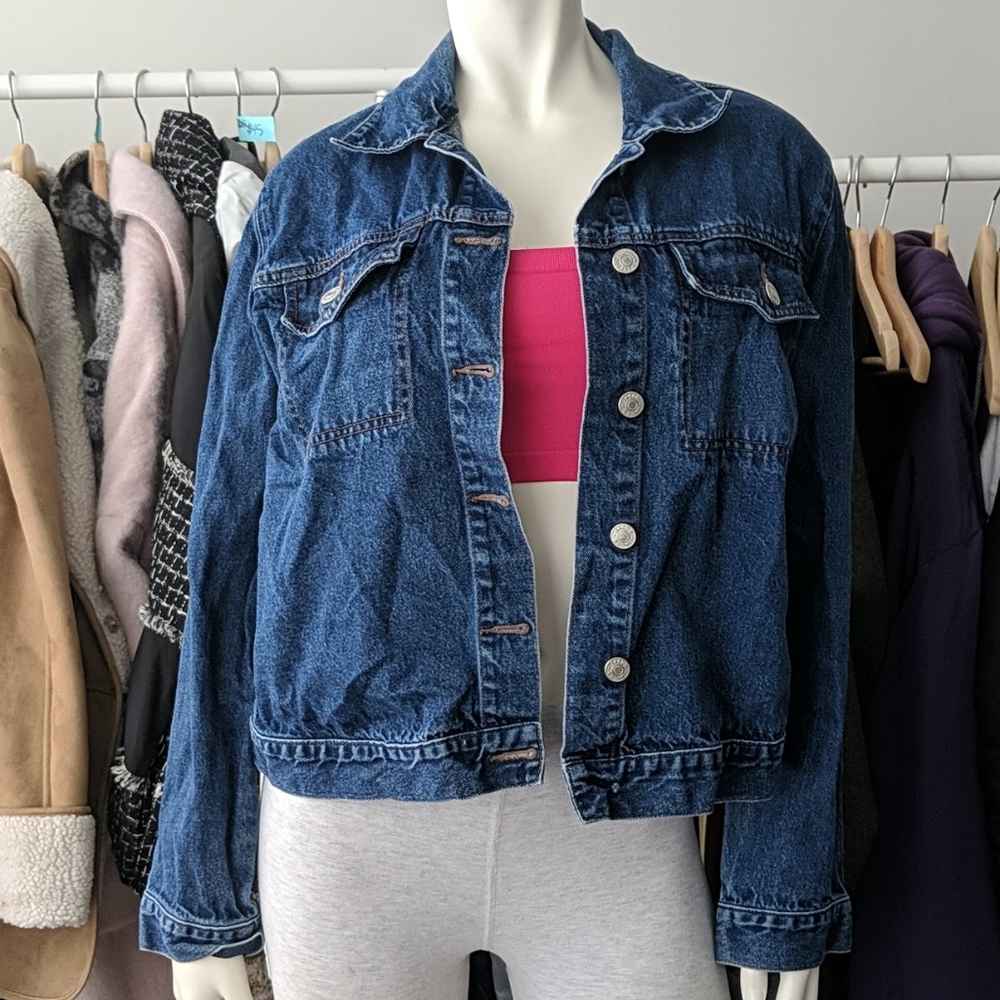 5/$100 Vintage Jacob Jean Denim Jacket